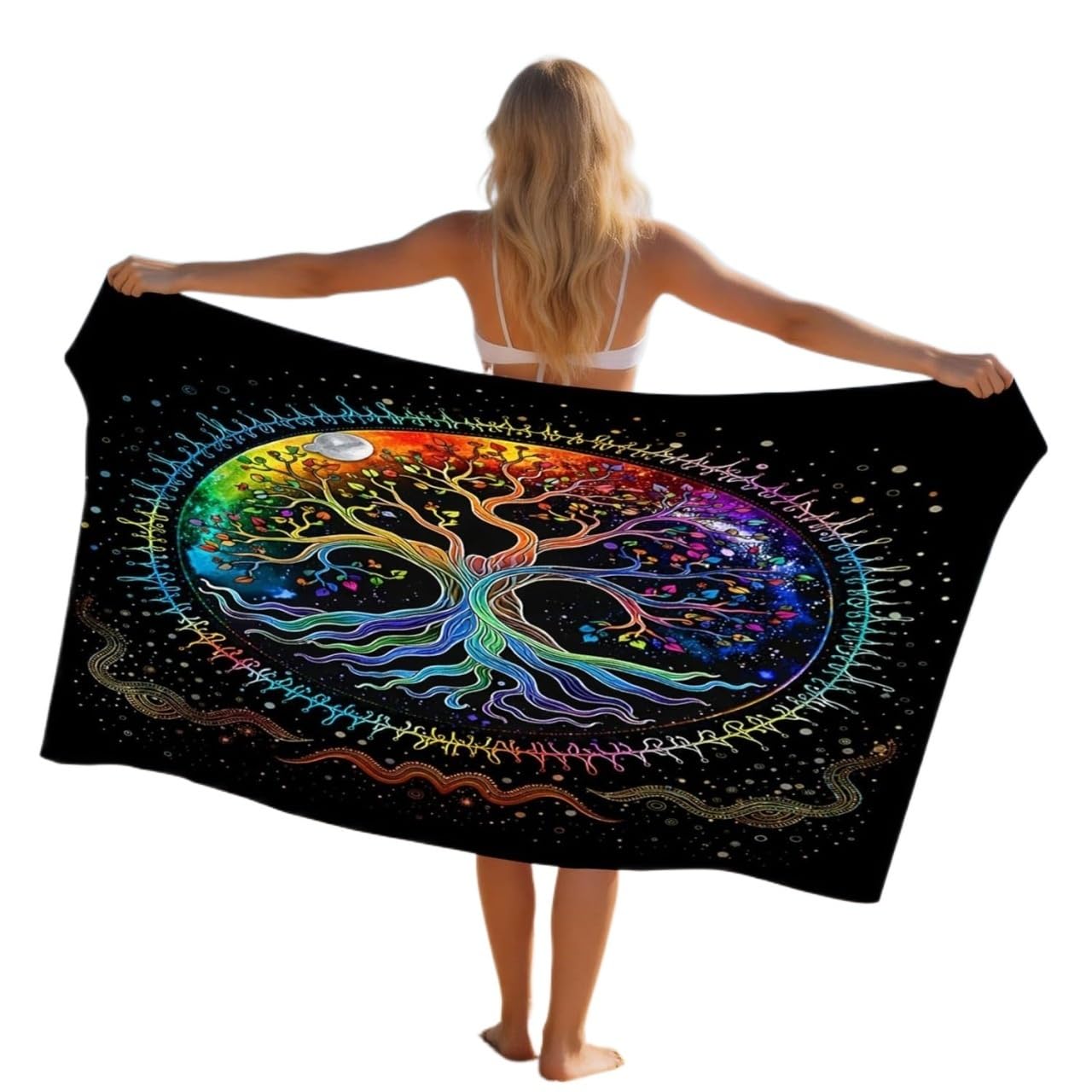 LYVQZPWLR Microfibre Beach Towel， Large Beach Towel Multicolor Multiple Sizes Quick Dry Microfibre for Adults Travel Swim(90x160 cm)
