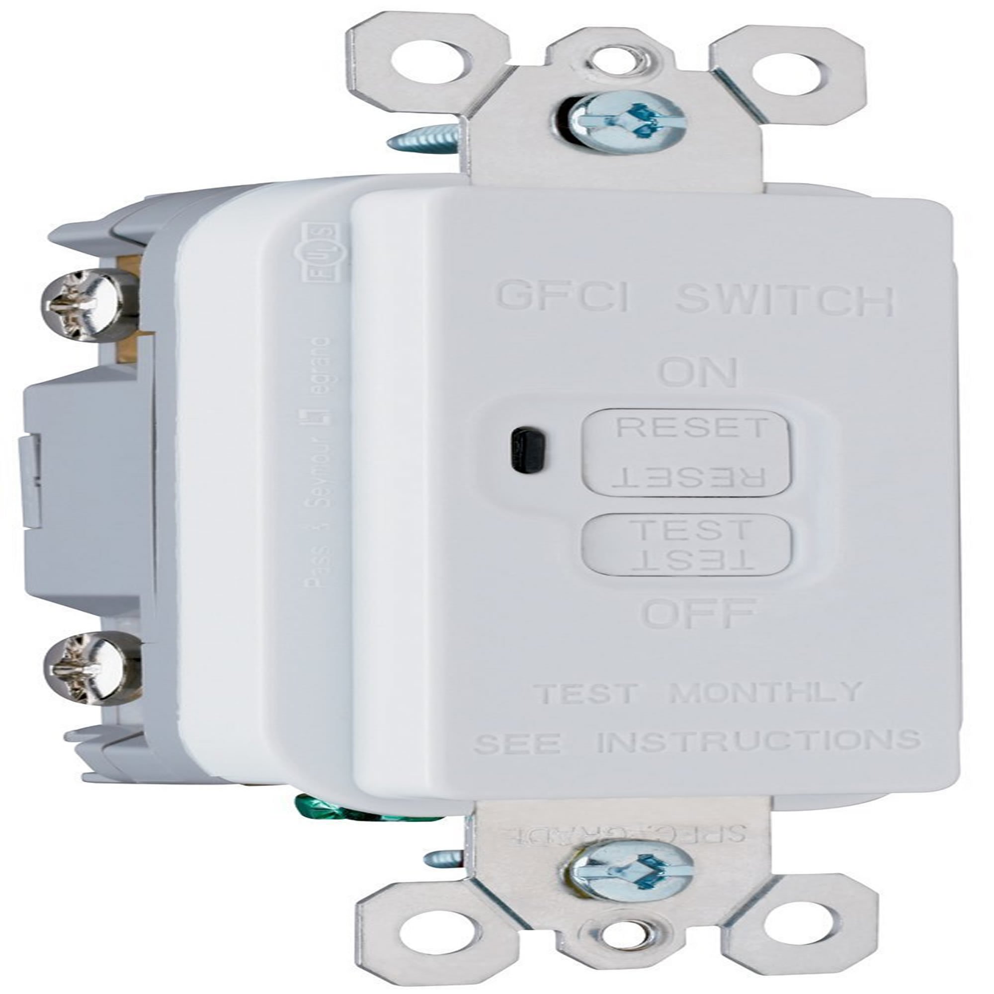 Pass & Seymour 2085-W GFCI Dead Front Blank 20-Amp 125-volt Feed