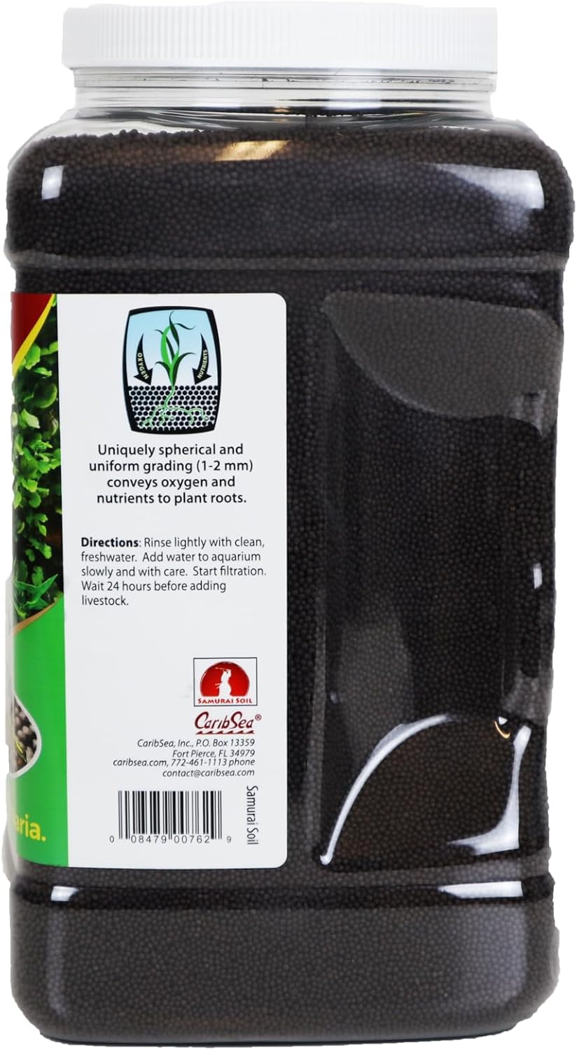 CaribSea Dry Packed Substrate Samurai Soil 9lb for Shrimp and Planted Aquaria