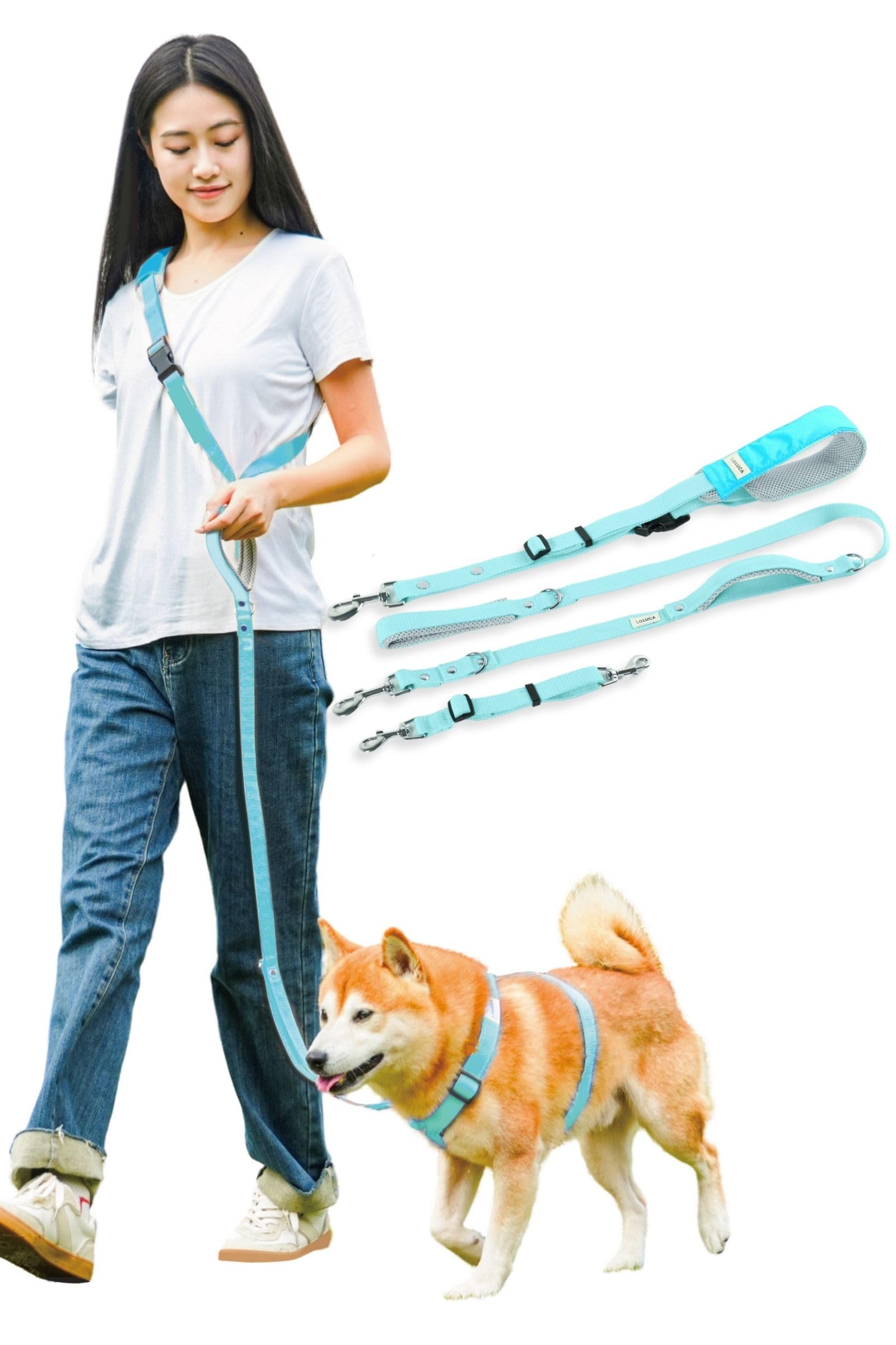 Amazon | [LaLUCA GOODS] 犬 ショルダーリード 小型犬 中型犬 大型犬