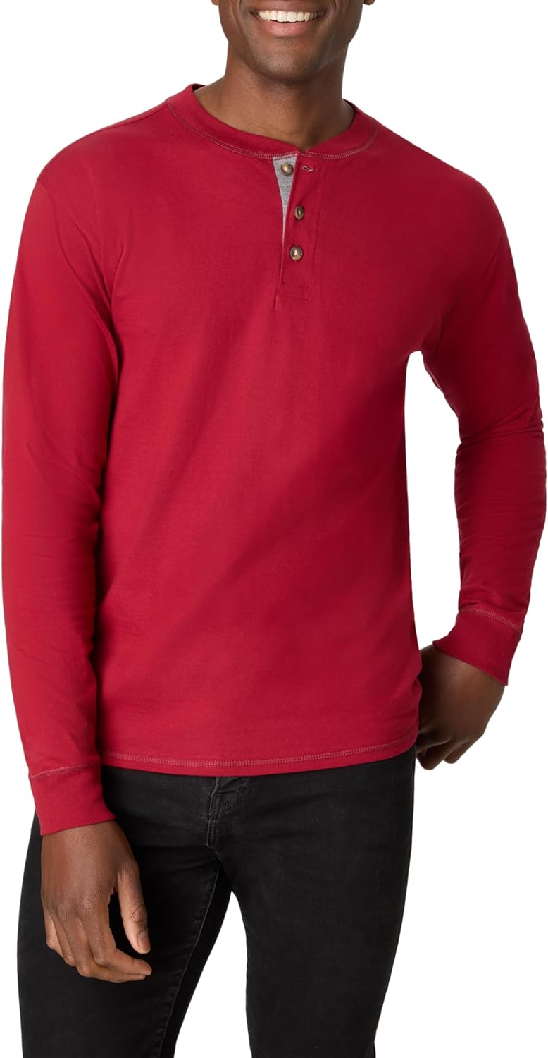 Hanes Mens T-Shirts, Men’s Beefyt Henley Shirts,...