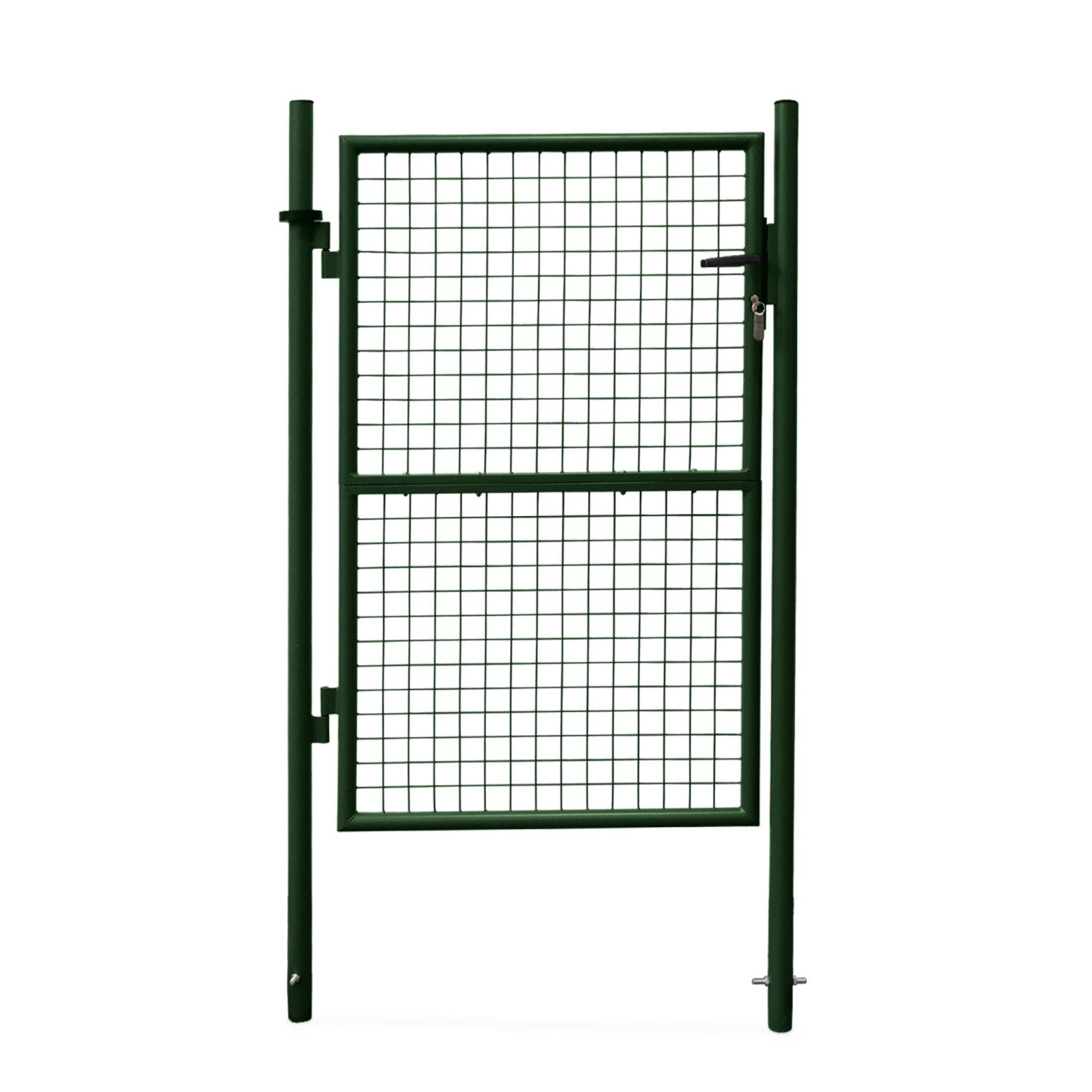 Alice's Garden - Portillon de Jardin en métal Vert. Double Sens d'ouverture. avec Serrure.150x87cm