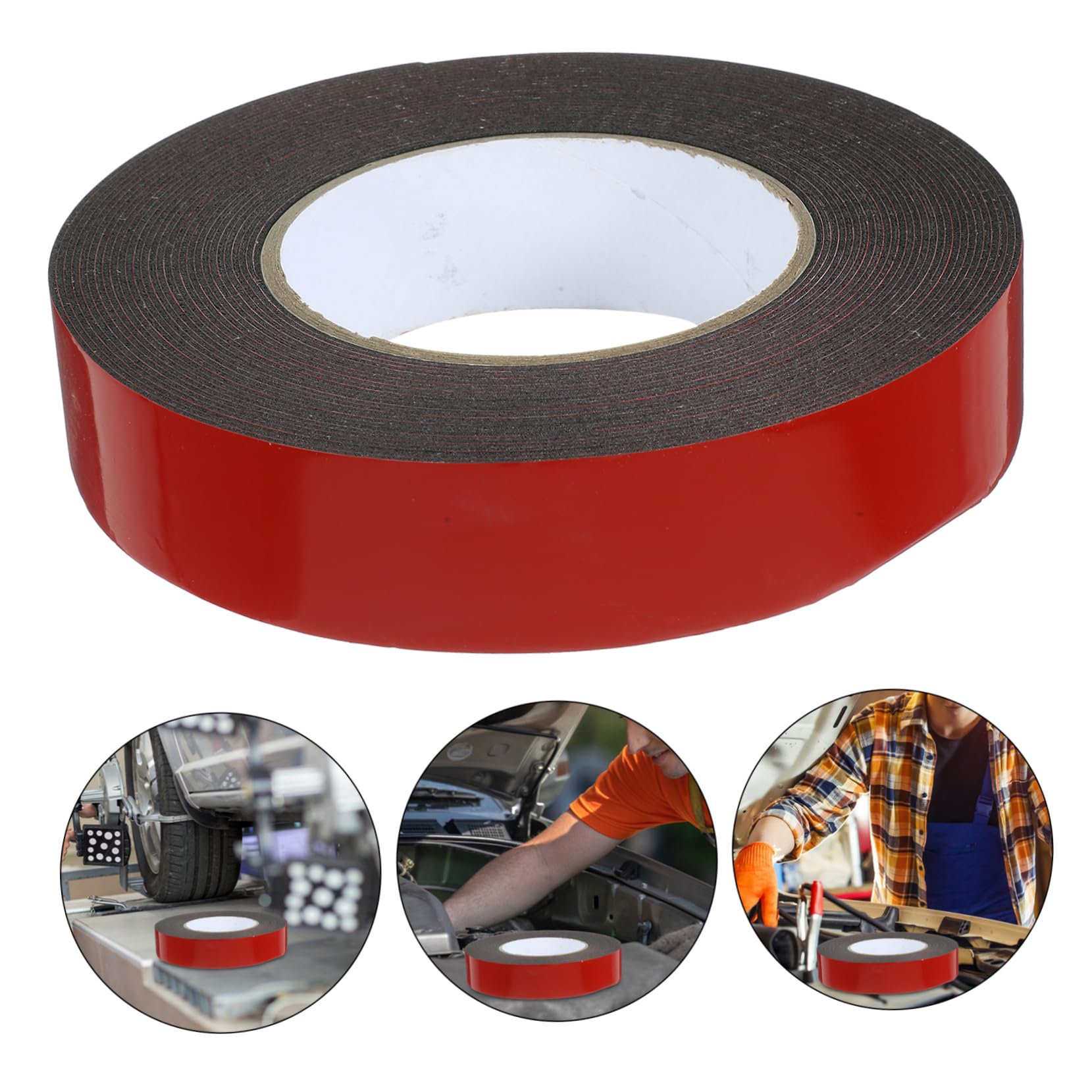 5rollos Cinta Adhesiva Fuerte De Doble Cara Resistente Para Oficina y Vehículo