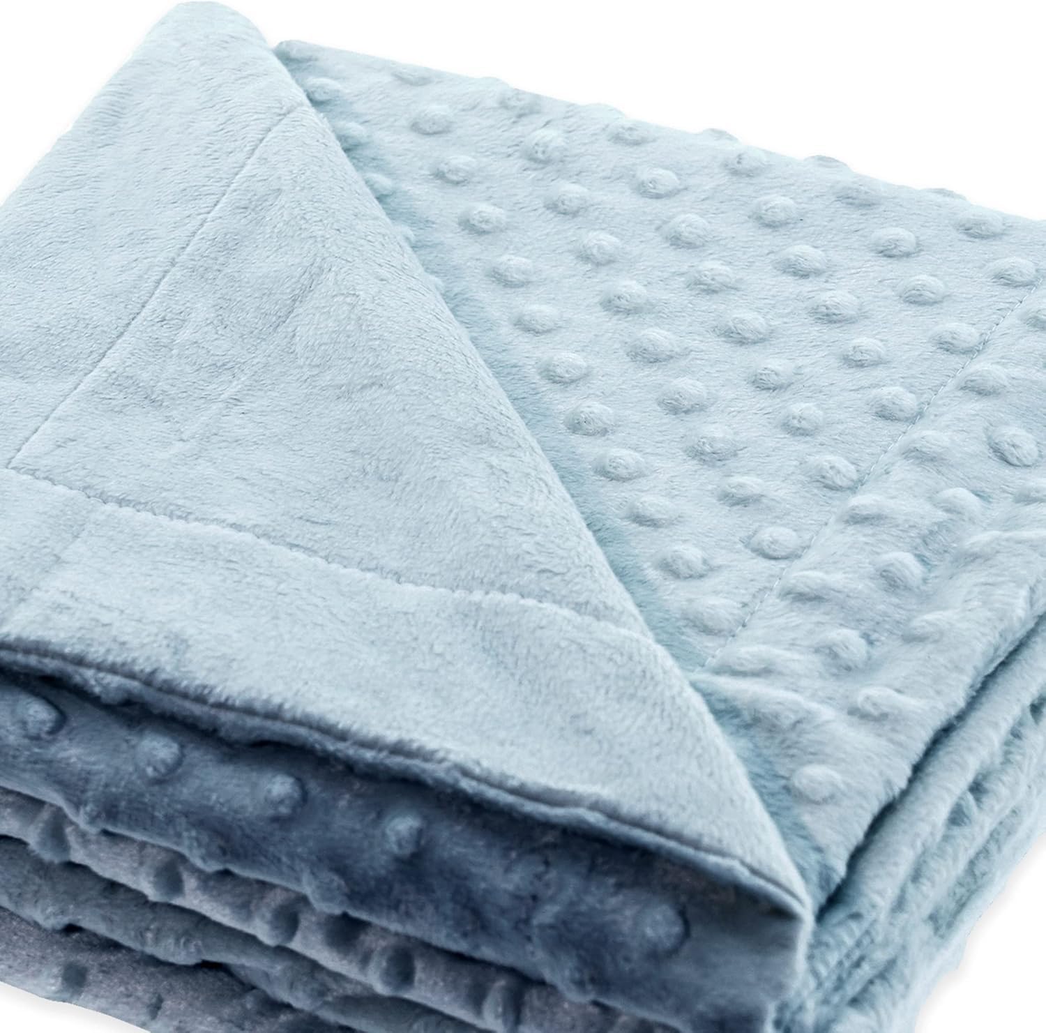 various Manta Bebé Azul 80x110 cm, Relieve Burbuja | Microfibra de Poliéster con Tacto Suave,Práctico para Cuna, Carrito, Moisés y Uso Diario en Casa.