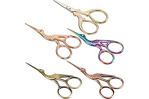 Acronde 2Pcs Vintage Stork Shape Sewing Scissors