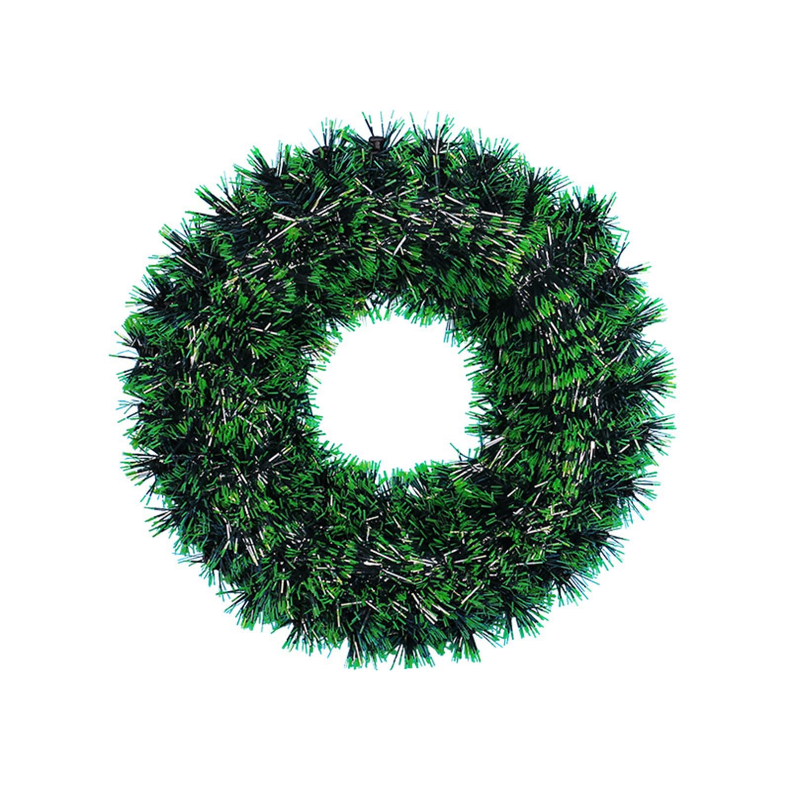 Buxuaaaa Decorative Artificial Wreath Simulate Christmas Wreath Front Door Wall Garlands Entrance Decor for Holiday New Year Artificial Christmas