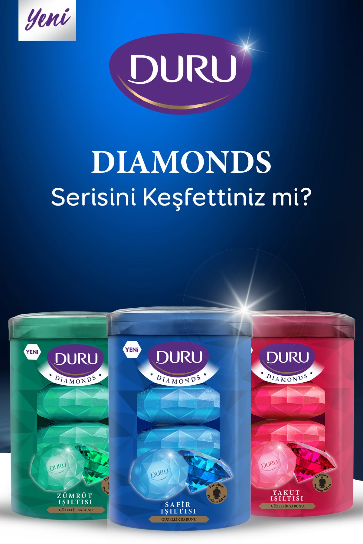 DURU Diamonds Oriental Red Sabun, 90Gramx4
