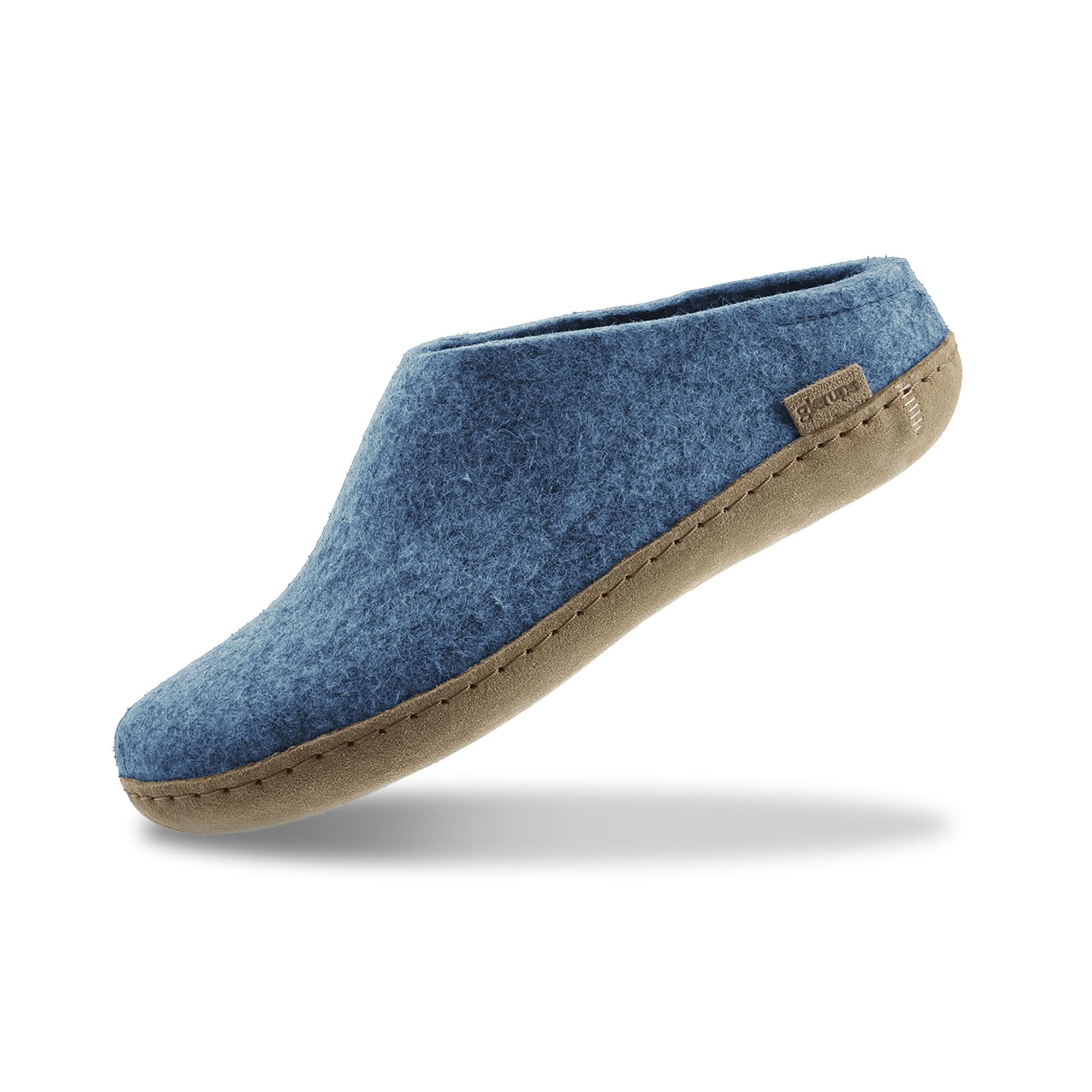 – Slip On Slippers Women and Men | Unisex Slip-on Wool Slippers with Leather Sole | Comfy Slippers Women Men | Cosy Gents and Ladies Slippers