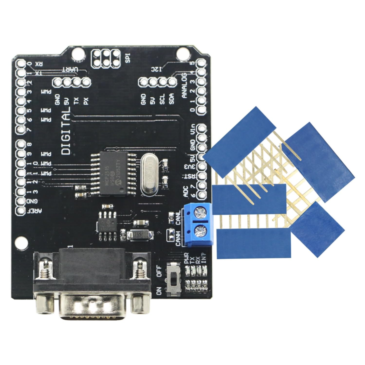 FAI DA TE KIT MCP2515 EF02037 CAN Bus Shield Scheda Controller Velocità di Comunicazione Alta CAN Modulo per Arduino