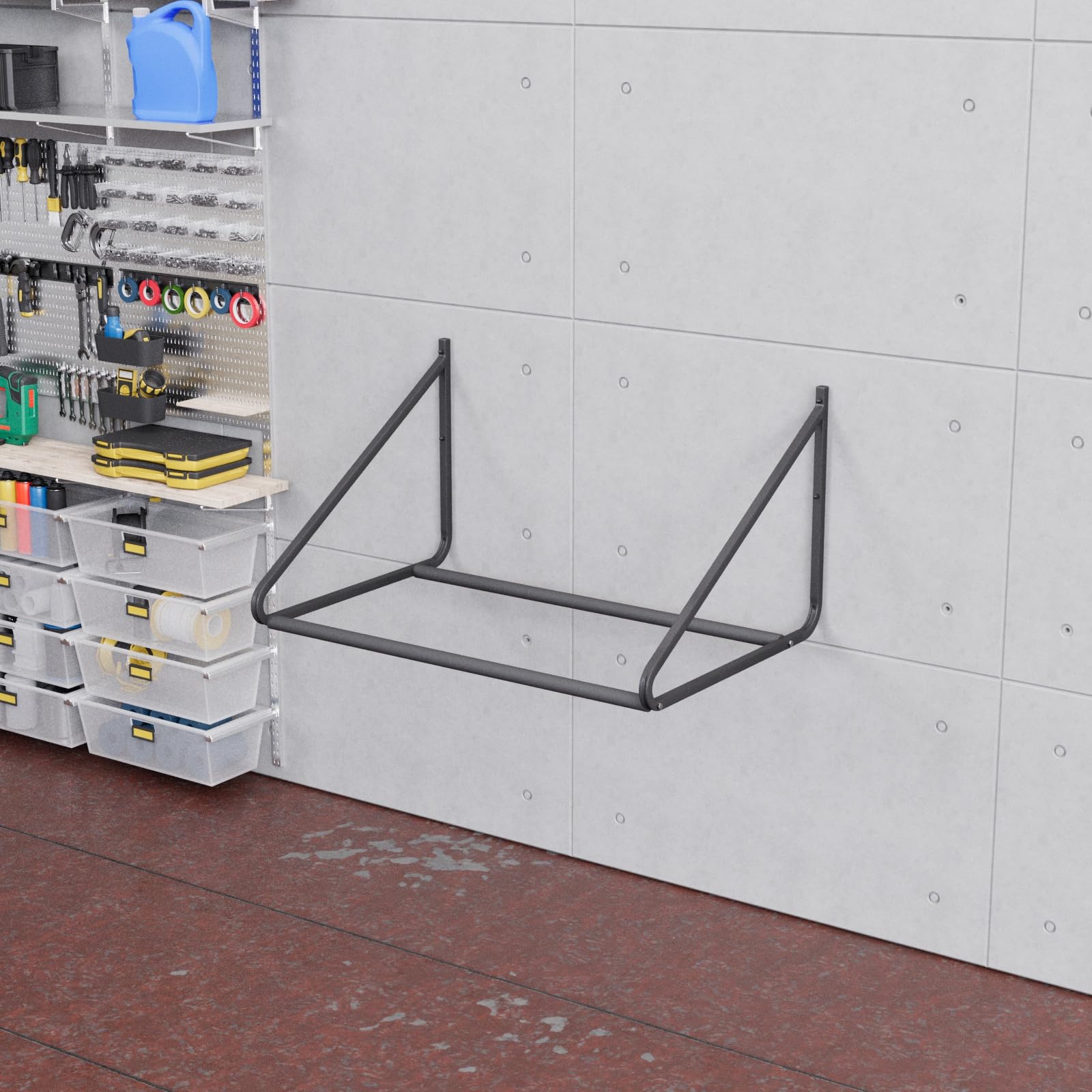QLS Soporte de pared para neumáticos, 91 cm