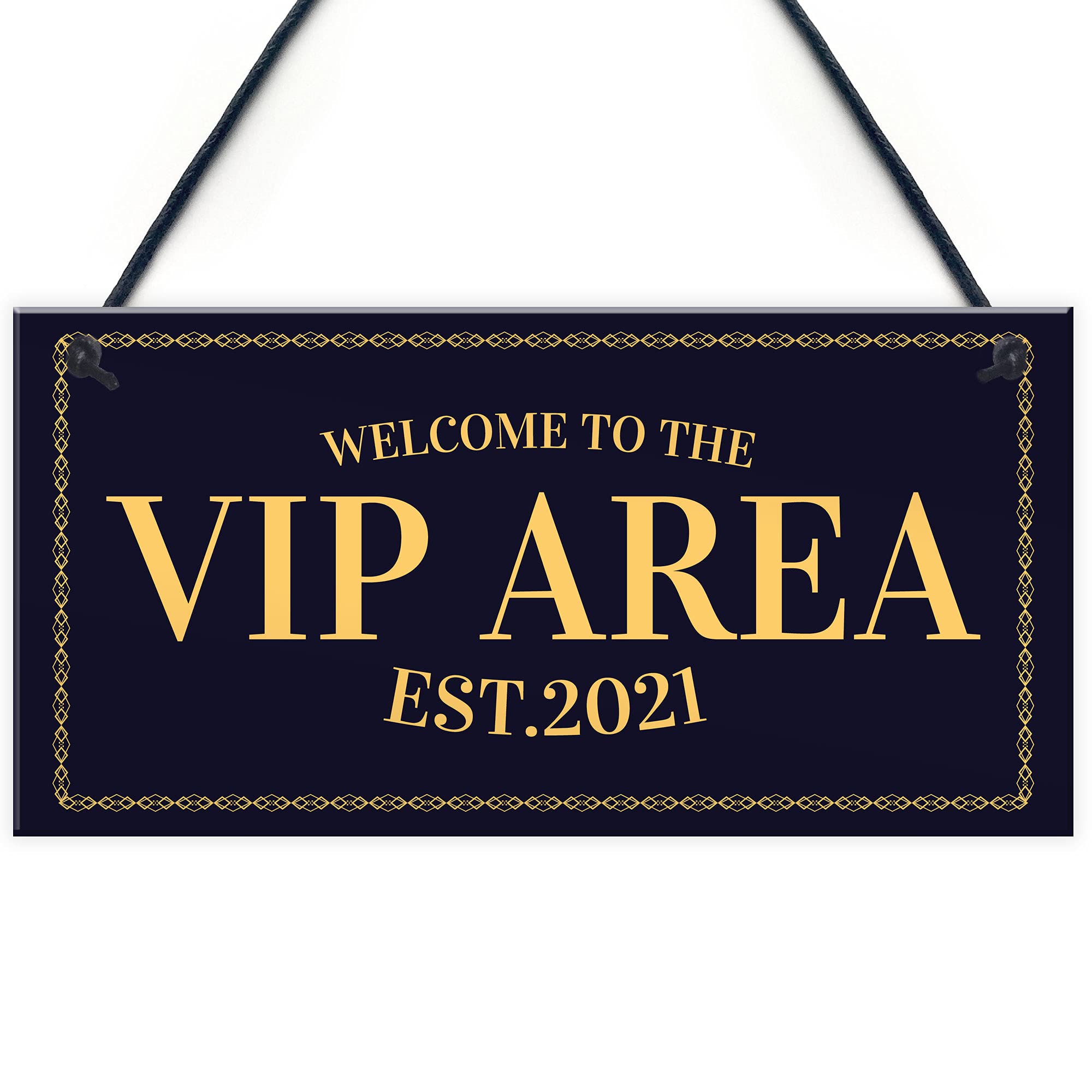 Red Ocean VIP AREA Home Bar Sign Novelty Beer Garden Bar Signs Man Cave Decor Signs