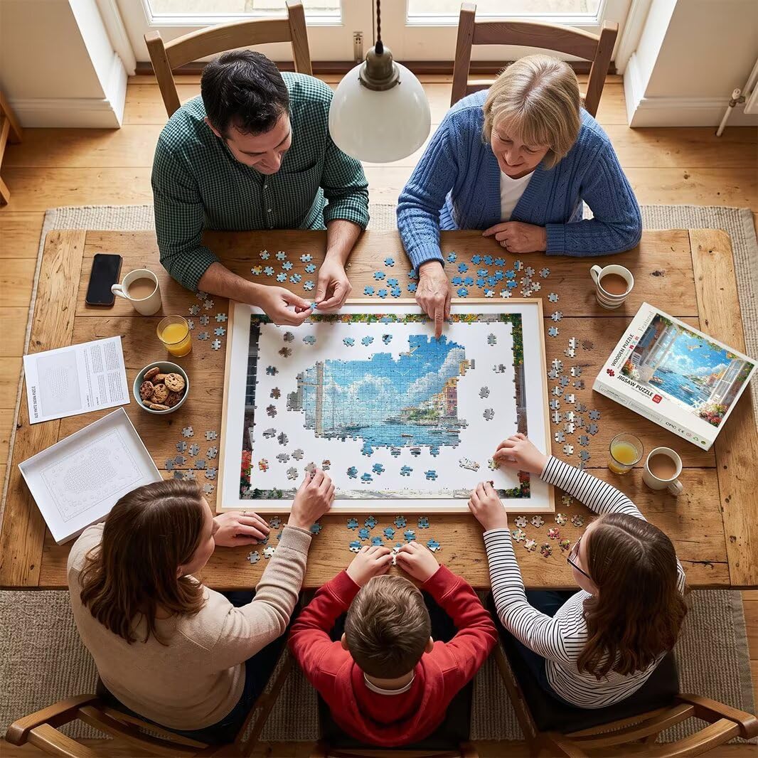 Puzzle 1500 Pezzi, Puzzle Italia per Adulti, 87x57cm, Compact Box -4378