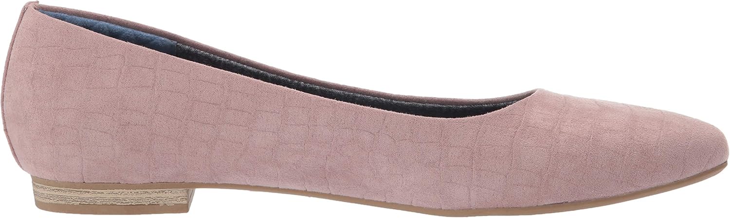 Dr. Scholl's Shoes womens Aston 6 Wide Hydrangea Crocodile Emboss Microfiber