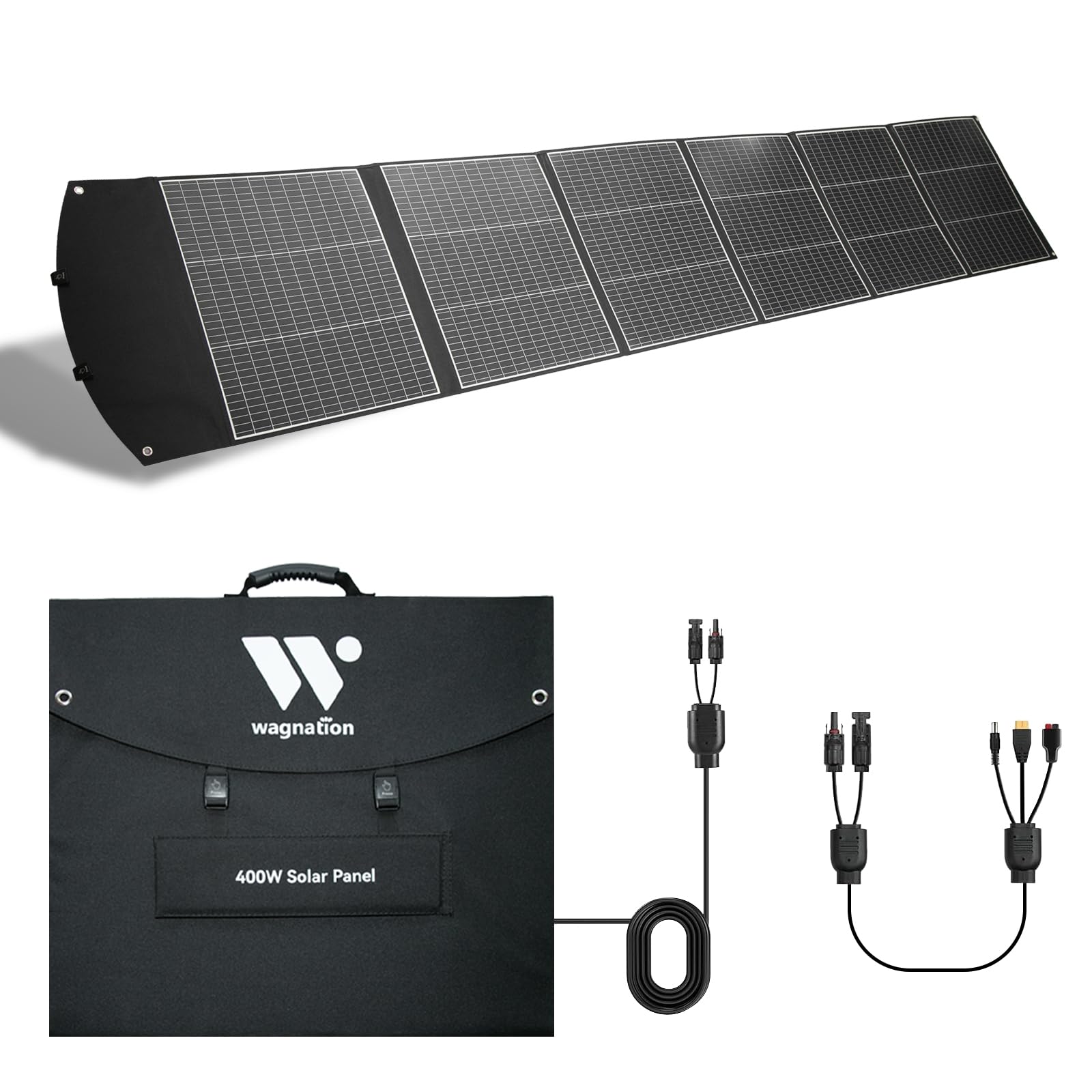 Amazon.com : wagnation 400 Watt Portable Solar Panel, 40V Foldable