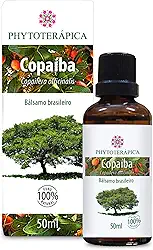 PHYTOTERAPICA - Óleo Vegetal de Copaíba Bálsamo - Aromaterapia - Pele e Cabelo - Excelente na prevenção do envelhecimento precoce e auxilia em problemas do couro cabeludo - 100% Puro e Natural - 50ml