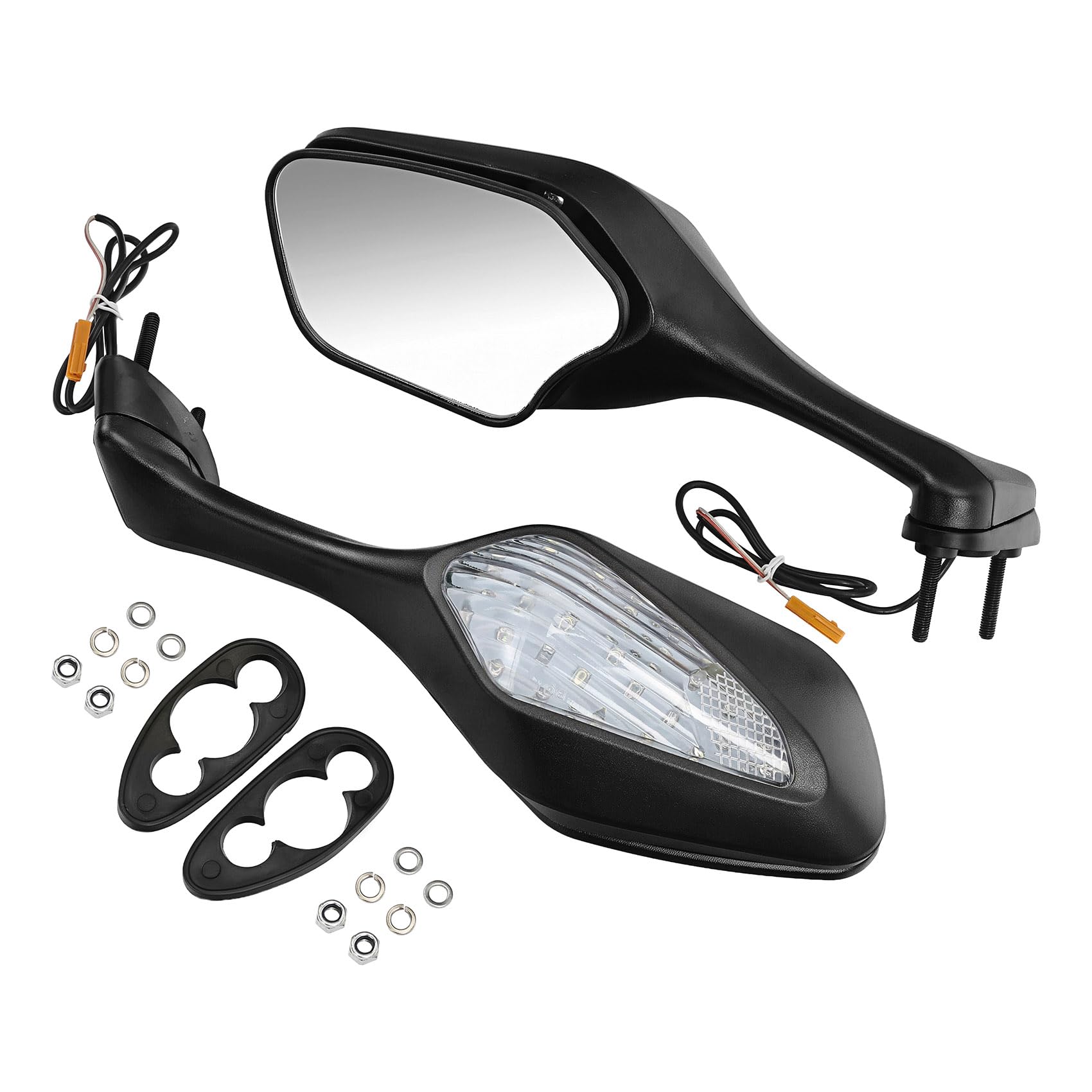 Amazon | HUILI-JPHOME バックミラー LED ウインカー付き ミラー