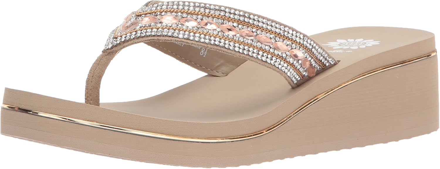 Yellow Box Women's Marcy Sandal, Taupe, 9 Medium US