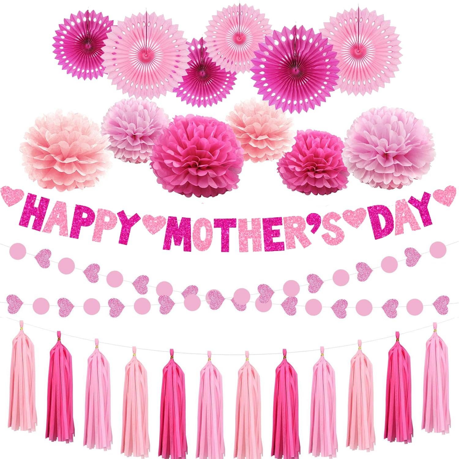 Snapklik.com : Mothers Day Party Decorations Set Happy Mothers Day