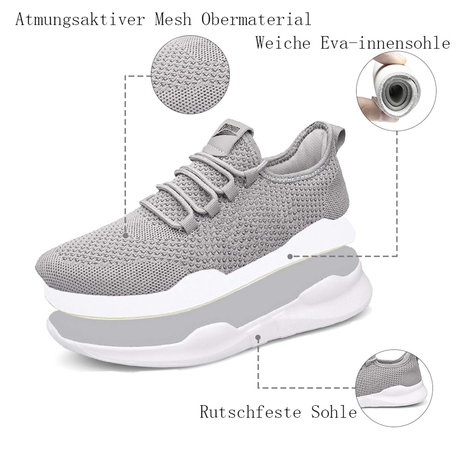 Scarpe da Corsa da Uomo, Scarpe Sportive, Scarpe da Jogging Traspiranti, per Camminare, per Esterni