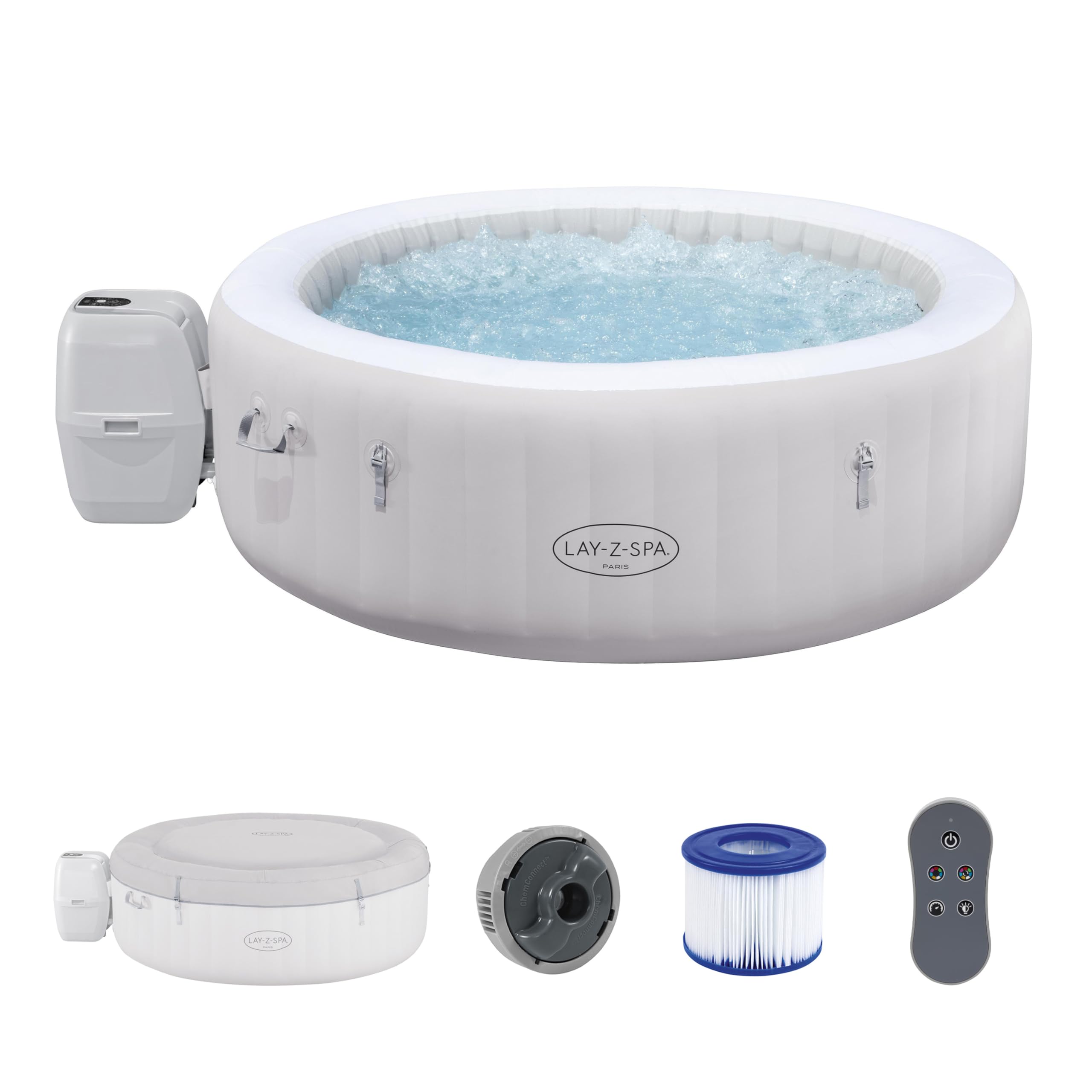 Bestway Lay-Z-SPA Paris AirJet LED-Whirlpool Ø196 x 66 cm