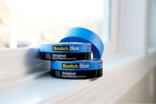 Miniatura 14 de ScotchBlue Original Multi-Surface Painters Tape, 1 Inch Wide (0.94 In. x 60 Yds), 9 Rolls, Blue Paint Tape Protects Surfaces and Removes Easily,