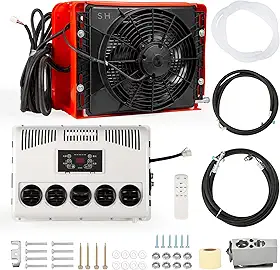 Ar Condicionado 12V Rv, Tipo Split De 9000Btu Para Caminhão, Adequado Veículos Camping, Caminhões, Rvs, Reboques, Escavadeiras, Vans E Outros Dc (12, Volts (Dc))