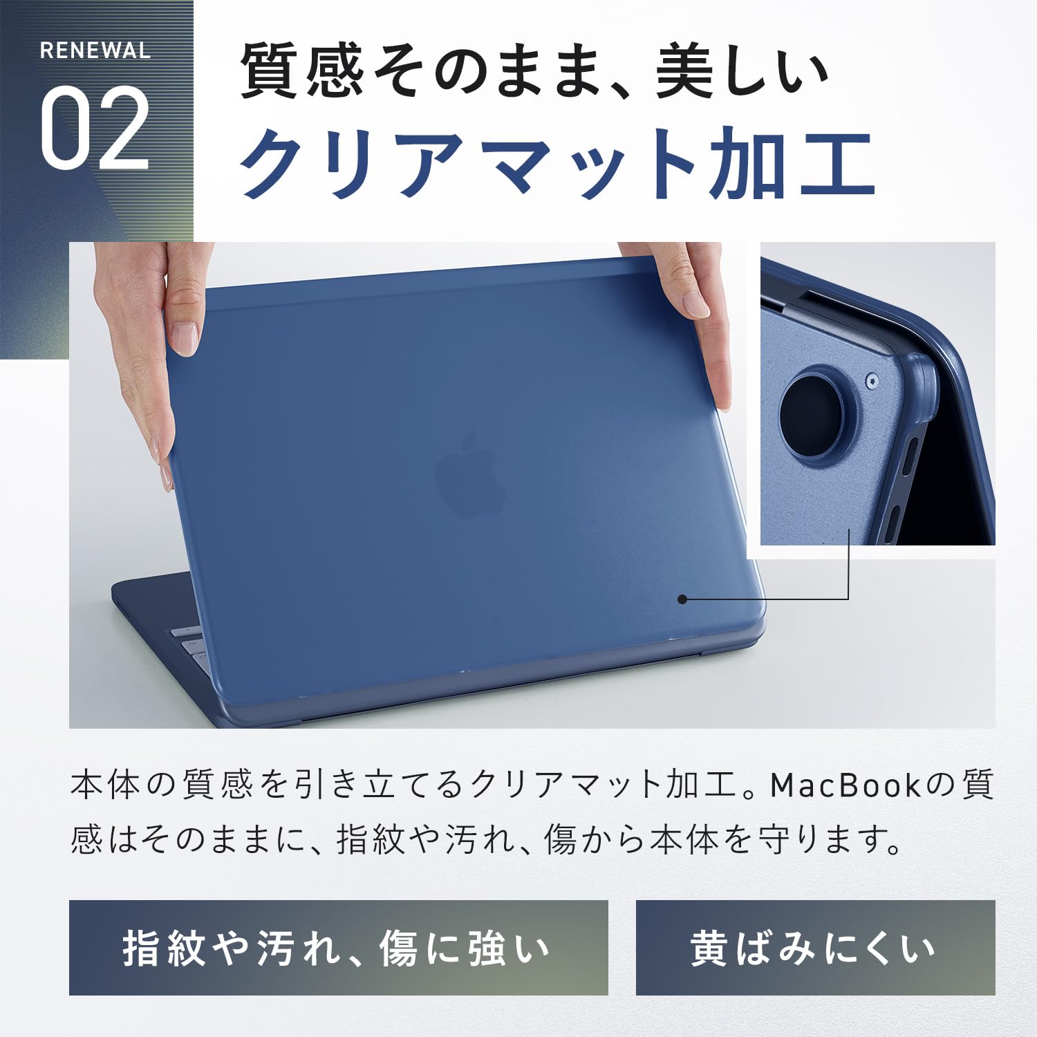 Amazon.co.jp: HOGOTECH｜MacBook Neo用 カバー インディゴ【質感