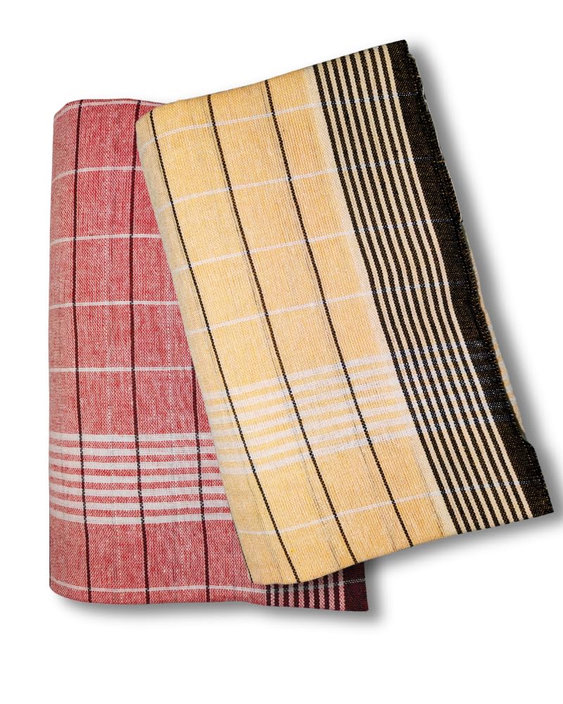 Self Design Lungi & Dhoti for Men (Unstitched)| Lungi for Mens Cotton Blend | 2 Meter | Soft, Lightweight & Breathable Fabric | Ethnic Wear for Daily Use-image-35