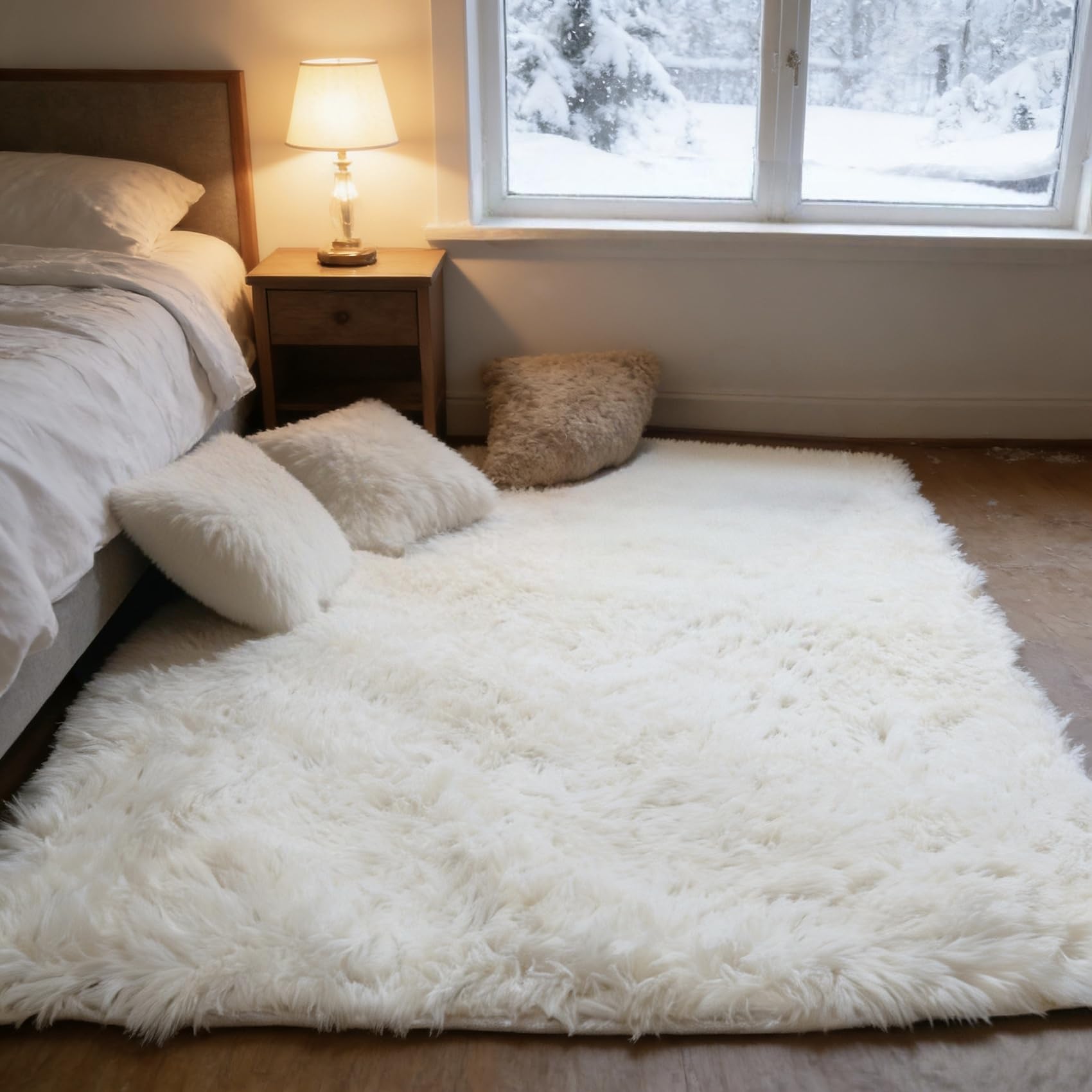 Tapis de salon facile à entretenir et antidérapant fini les sols froids et glissants