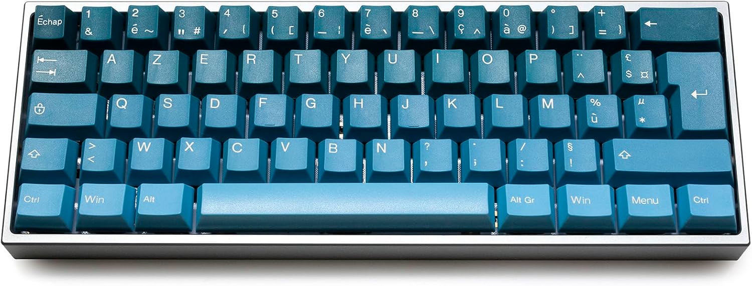 KPREPUBLIC Taihao Pine Green French Keycap ABS Doubleshot keycaps for DIY Gaming MX Mechanical Keyboard OEM FR All in One 87 104 60 (TH PineGreen FR Keycap x1)
