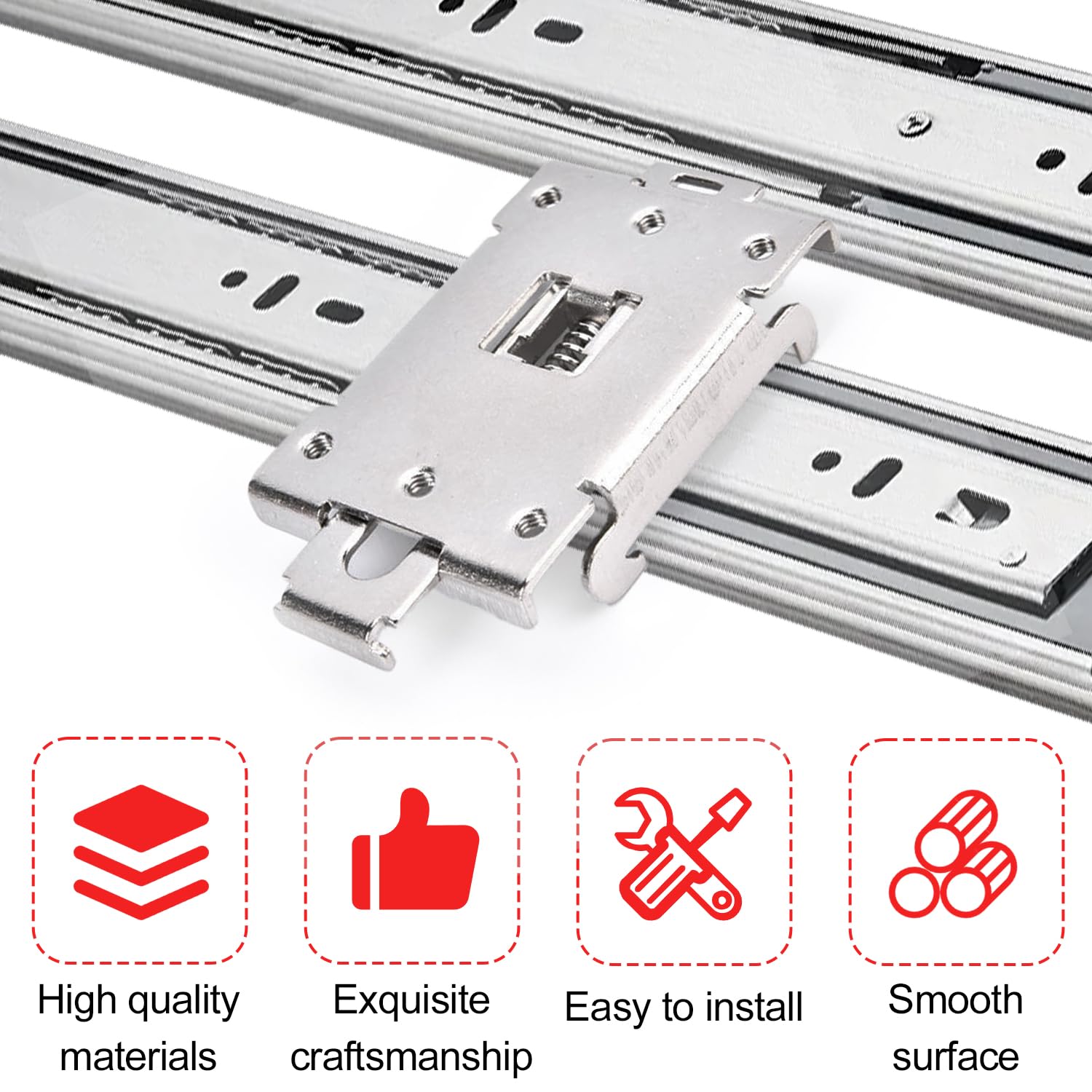 4 Piezas Pinza de Sujeción para Relé de Estado Sólido, Con Tornillos de Fijación, Proporciona una Sujeción Estable, Adecuada para Adaptador de Carril DIN de 35 mm (tamaño uniforme)