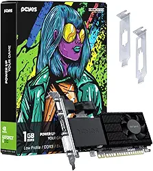 GPU NVIDIA GEFORCE G 210 1GB DDR3 64 BIT PROJETO EDGE LOW PROFILE SINGLE FAN - PPE210DR3SFBR