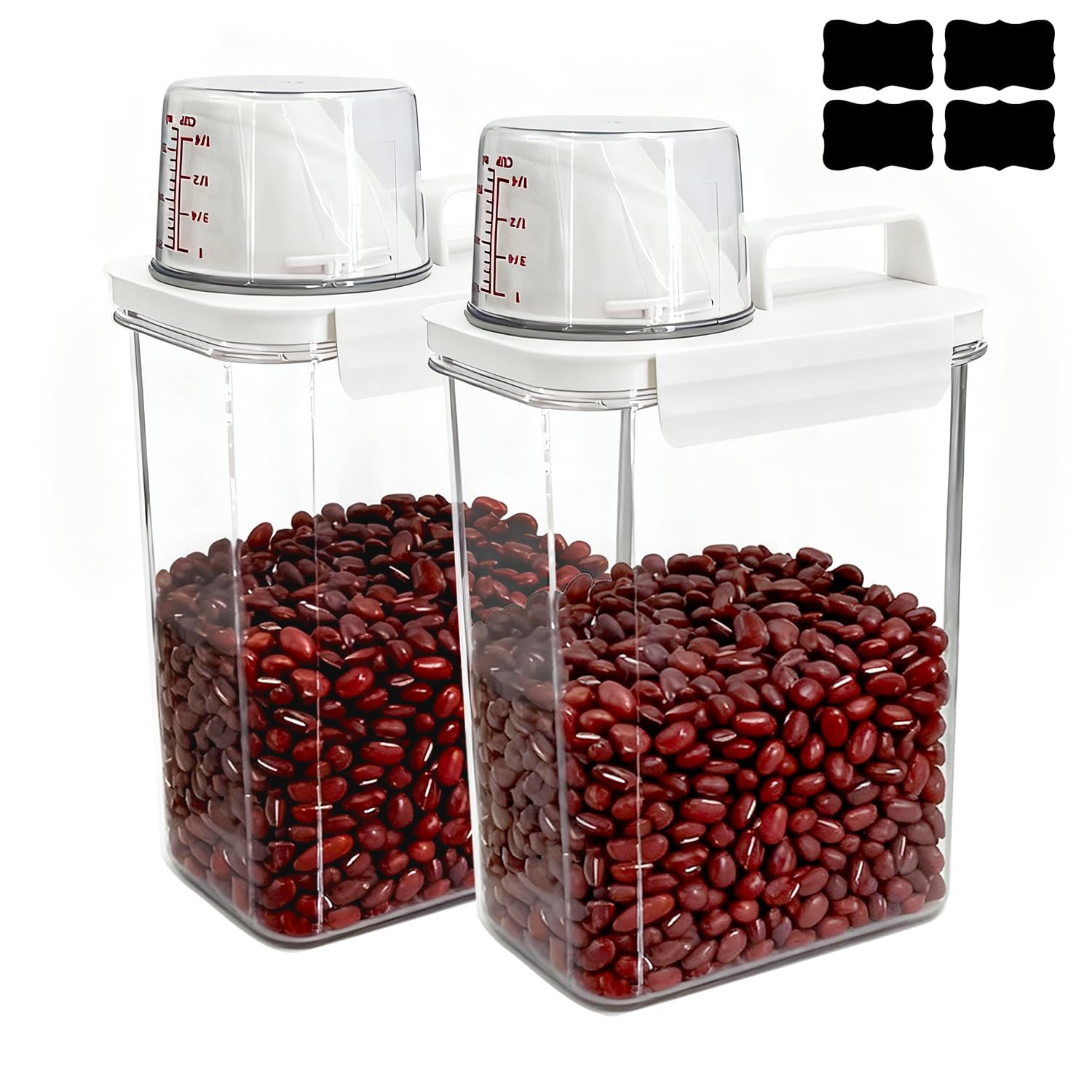 Photo 1 of MOASIOP Cereal Container Set - 2 Pack 1600ML Airtight Food Storage