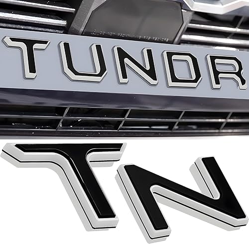 Insertos de letras para parrilla frontal compatibles con Tundr 2022 2023 2024, calcomanías adhesivas 3D elevadas y fuertes, calcomanías adhesivas disponible en Yaxa El Salvador