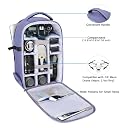MOSISO Camera Backpack, DSLR/SLR/Mirrorless Photography Camera Bag 15-16 inch Waterproof Hardshell Case with Tripod Holder&Laptop Compartment Compatible with Canon/Nikon/Sony, Lavender Gray gallery image