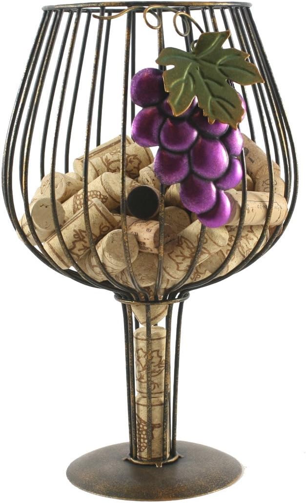 Thirteen Chefs Big Wine Glass Cork Holder Charming Storage for Wine Corks, Kitchen