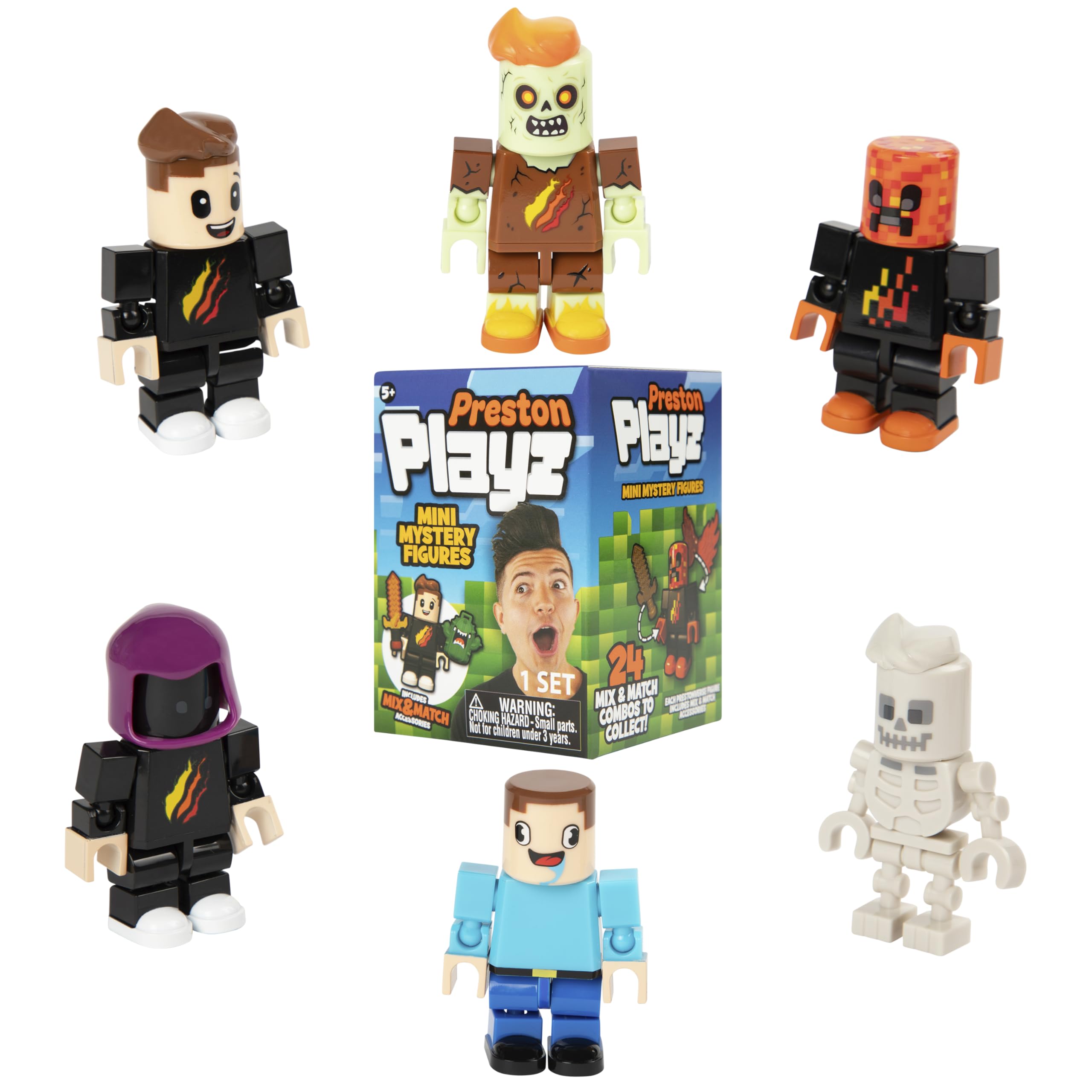 PrestonPlayz Mini Mystery Figures Series 1 – 2.5" Articulated Collectibles with Mix‑and‑Match Accessories-STYLES MAY VARY