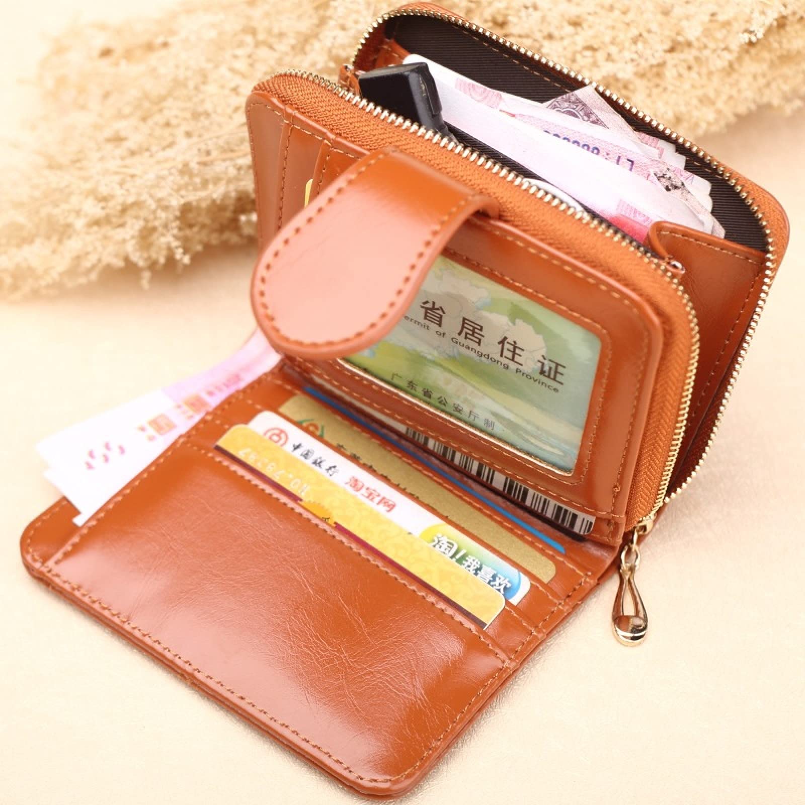 Mini Sveglio Della Portafogli,Portafoglio Simpatico Gatto con Cerniera,Portafoglio Piccolo donna Scomparti Multipli Portamonete in Pelle PU Portatile e Pratico,Un Ottimo Regalo per Donne e Ragazze