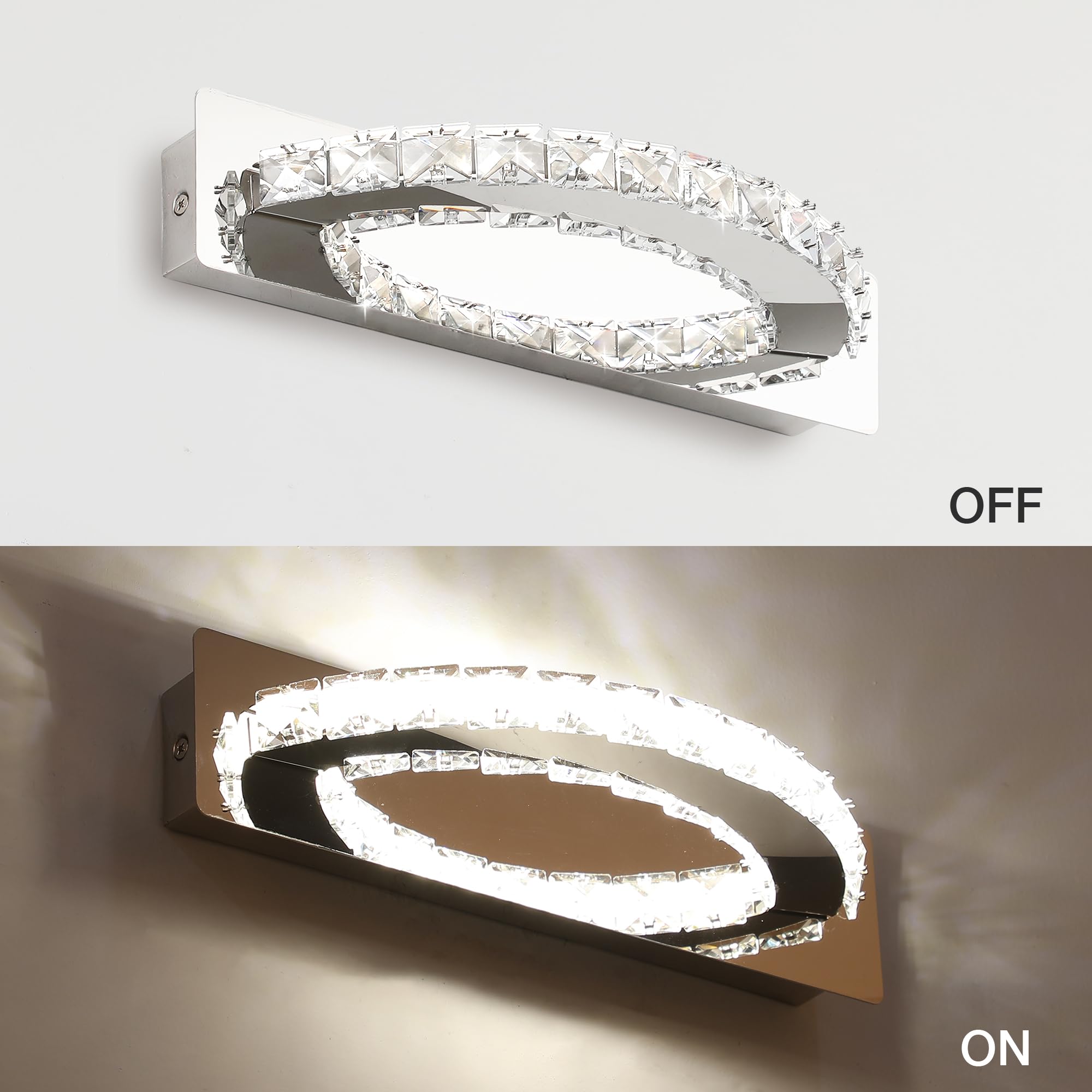 Emos Exclusive Spot LED Encastrable - Lampe Plafond Orientable 50° Pour Ampoules LED 12 Spots LEDs Ronds 5 W/450 Lumens [6500K] - Maison