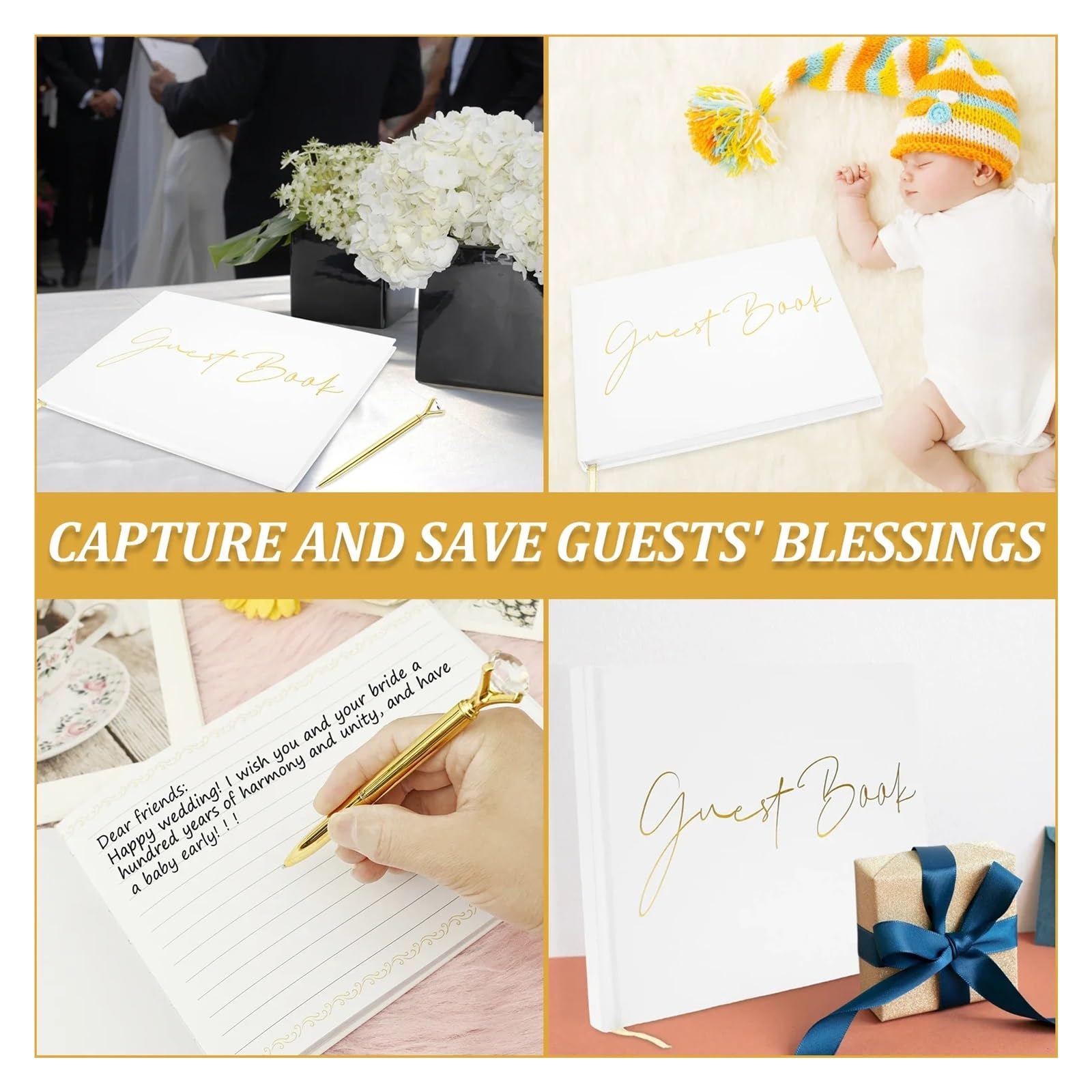 Libro Firmas Boda Libro de Signos Memoria Boda Papel Liso
