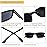 Kerecsen 6-Pack Reading Glasses Blue Light Blocking,Spring Hinge Readers for Men Women,Computer Eyeglasses (6 Mix Color 1 Grey lens, 3.0)