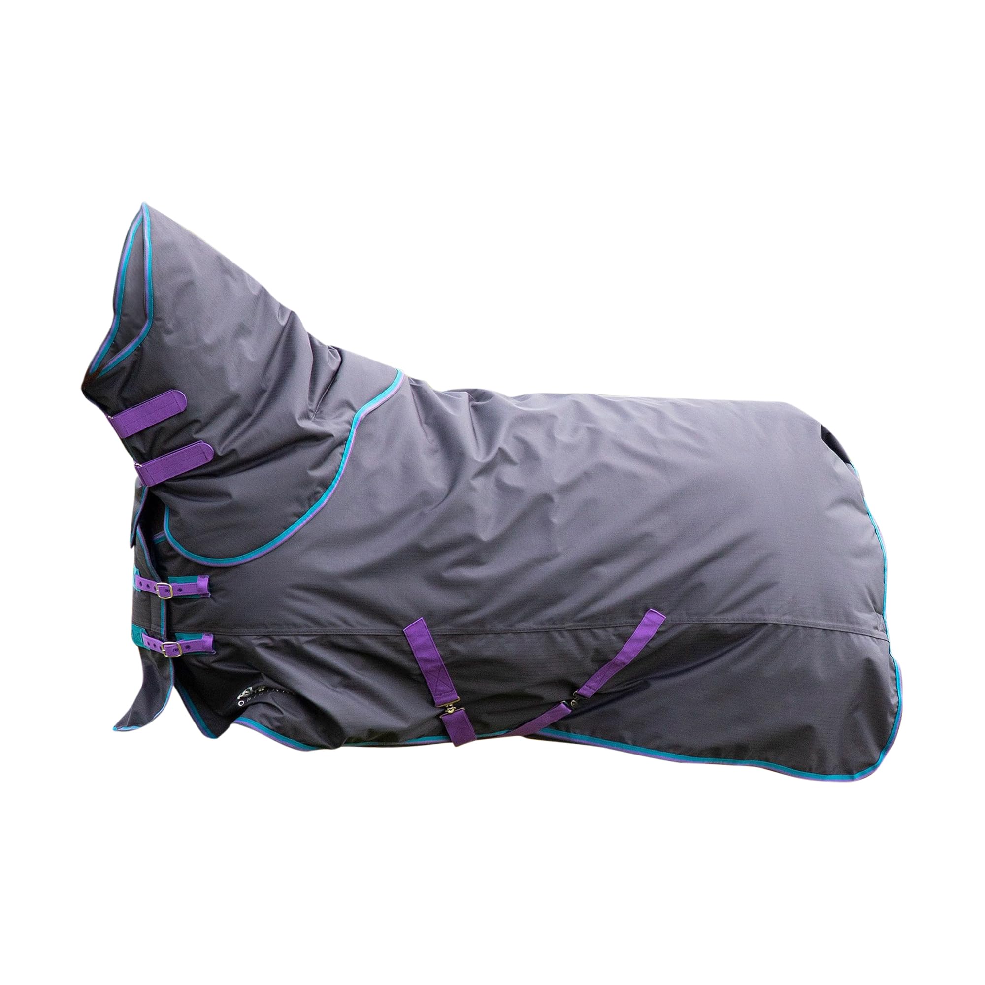 Tempest - Manta Combo de Ejercicio para Caballos Cuello Desmontable Original 300 (4´ 6) (Negro)
