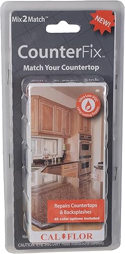CounterFix Mix2Match - Kit de reparación de encimeras y salpicaduras, multisuperficie (piedra, azulejo, laminado, hormigón, madera)