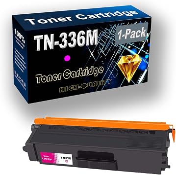 1-Pack Magenta Compatible Color Toner Cartridge Replacement for TN-336 TN336 TN-336M Printer Cartridge use for HL-L8250CDN L8350CDW MFC-L8600CDW L8850CDW Printer
