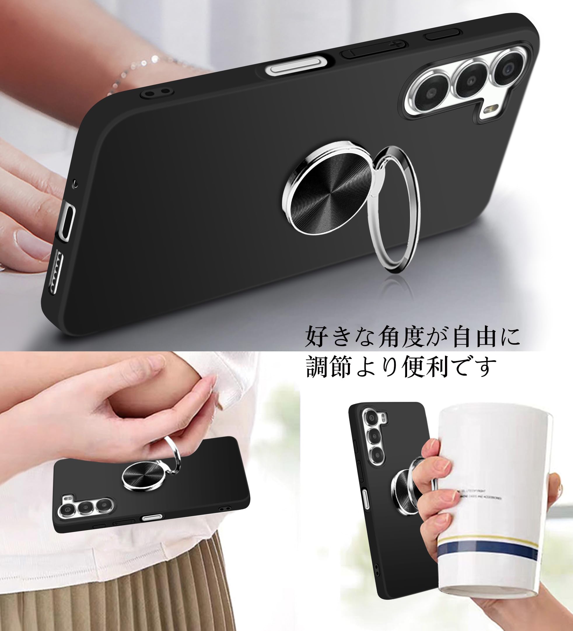 Amazon.co.jp: ZTE Nubia S 5G ケース リング付き nubia S A403ZT