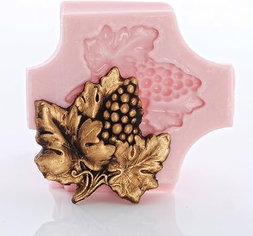 Miniatura 5 de Molde de silicona de hoja de uva Fondant seguro para alimentos, chocolate, caramelo, resina, molde de arcilla polimérica