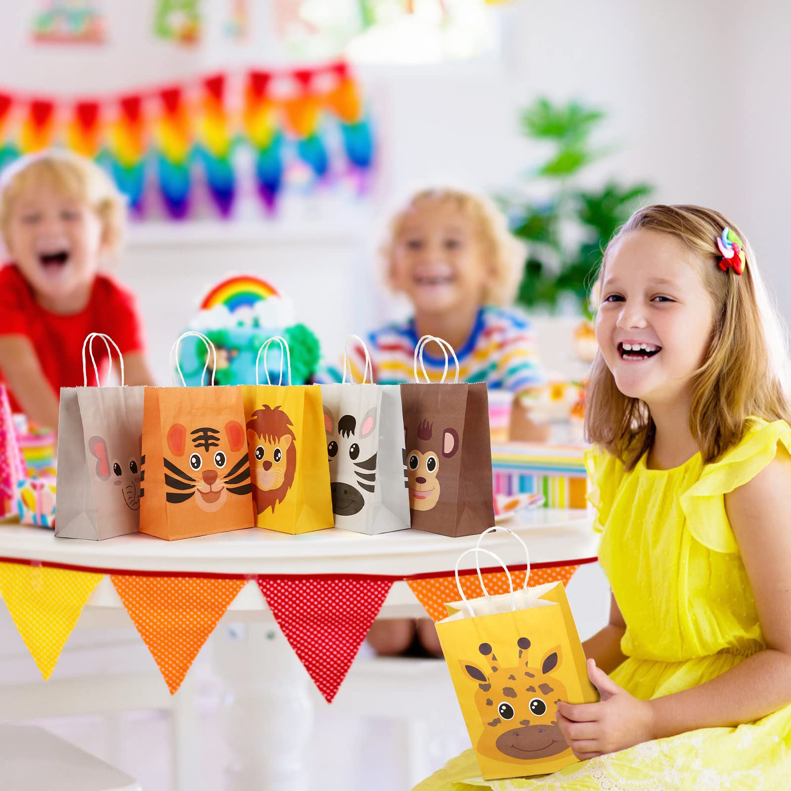 PACKRA - Sachet Kraft Blanc, Sacs Cadeaux, Pochette Cadeau Kraft, Petits Sac Cadeau Anniversaire, Enveloppe Vintage, Enveloppes Cadeaux De Noël (50 Pièces, 9cm X 15cm X 5cm