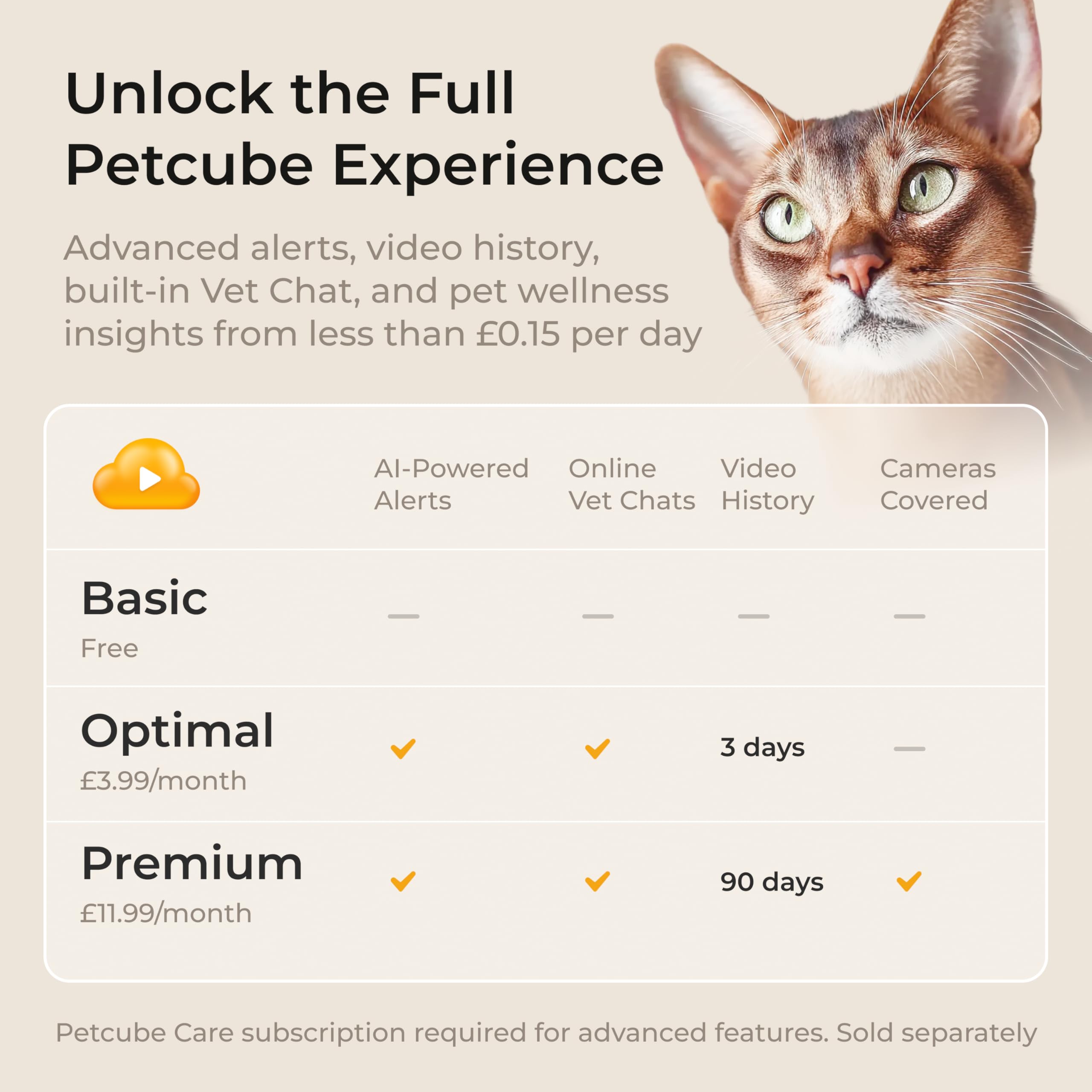 Petcube Cámara 360 | Cámara WiFi interactiva definitiva para mascotas y hogar con aplicación de teléfono, video HD de 1080p, rotación de 360°, visión nocturna, audio bidireccional, alertas