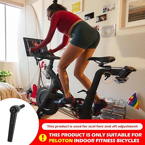 Miniatura 6 de Palanca de ajuste horizontal de la barra del asiento de la bici estática Piezas de repuesto para la manija ajustadora de bicicleta giratoria de