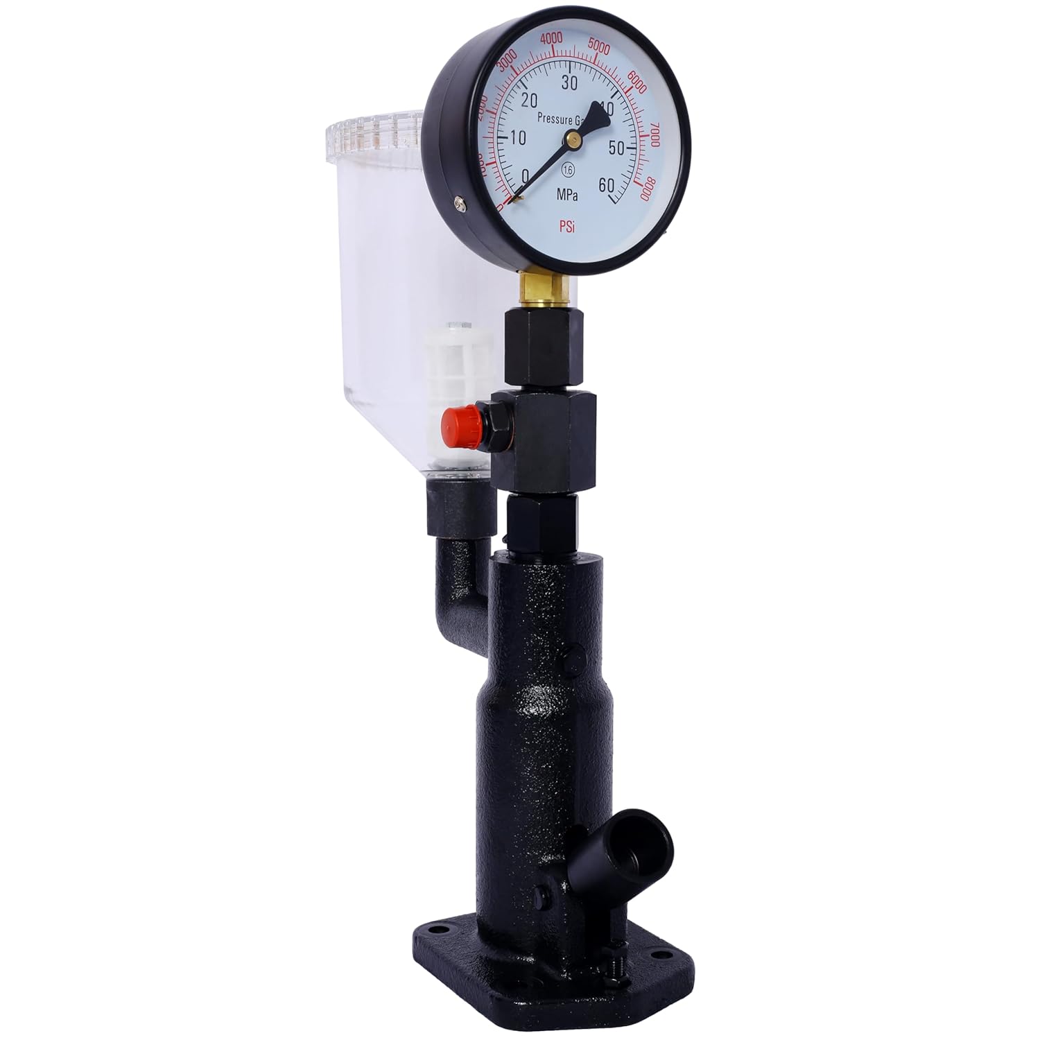 400Bar/6000PSI Fuel Injector Nozzle Tester - Dual Scale Gauge, Professional Auto Repair Tool for Tractor Nozzle Pop Pressure Testing